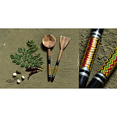 Rasoi ✯ Kutch lacquer ladles { Set of Two } ✯ 6